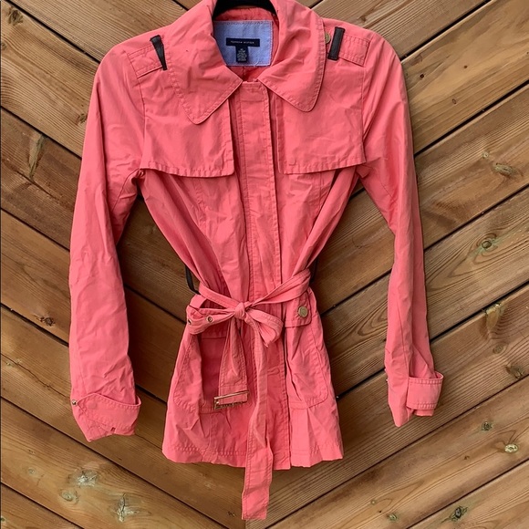 Tommy Hilfiger Pink Lightweight Coat, Fall / Spring x-small - Picture 6 of 8
